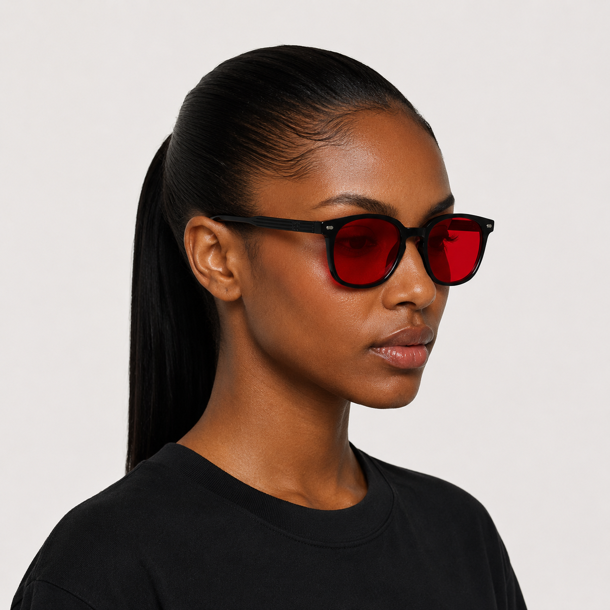 Montura de los lentes CalmVision de Ryva que bloquean luz azul y verde