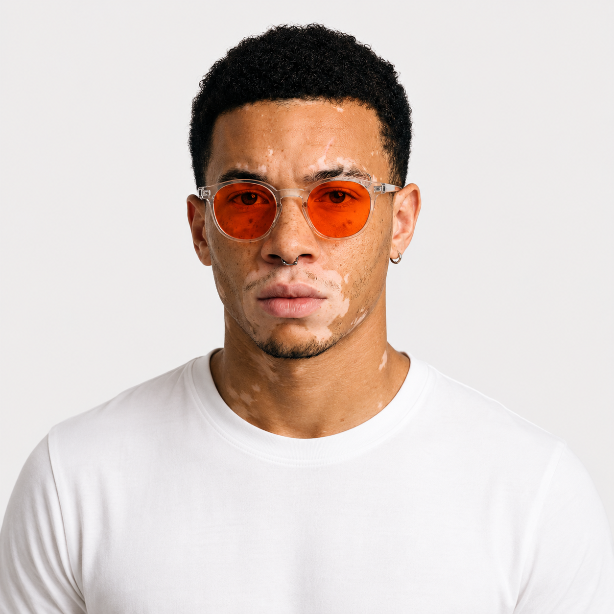 Lentes DRISHTI cristal y naranja de Ryva con filtro de luz azul